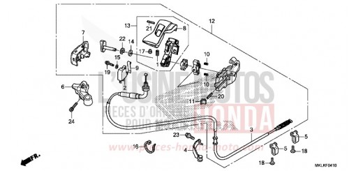 LEVA FRENO DI STAZIONAMENTO NC750SDK di 2019